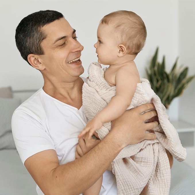 lulumoon Muslin Swaddle Blanket Baby: Cotton Receiving Wrap - Image 6