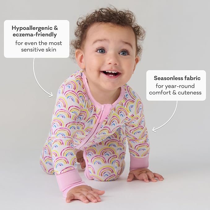 Little Sleepies Pajamas for Baby Boys & Girls, Viscose from Bamboo Baby Pajamas - Image 6