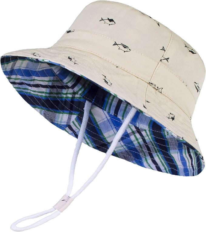 LANGZHEN Sun Protection Hat for Kids Toddler Boys Girls Wide Brim Summer - Image 3