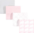 Hudson Baby Unisex Baby Cotton Flannel Receiving Blankets, Girl Elephant by HudsonBaby
