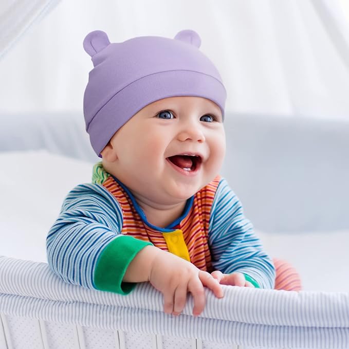 Geyoga Pieces Newborn Baby Hat Bear Ears - Image 6