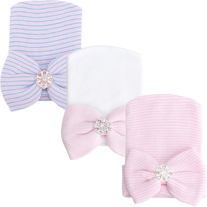 AQOKKA Newborn Baby Girl Hats - Image 8