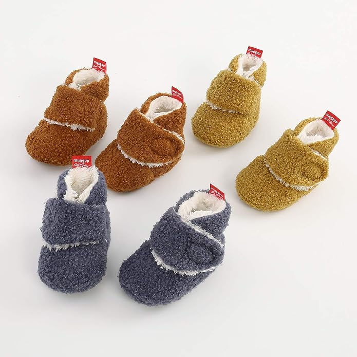 Ohwawadi Infant Baby Slippers Girls Boys Booties Warm Baby Socks Shoes Newborn - Image 7