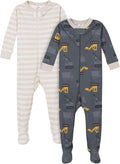 Gerber Baby Boys 2-Pack Footed Pajamas by Gerber