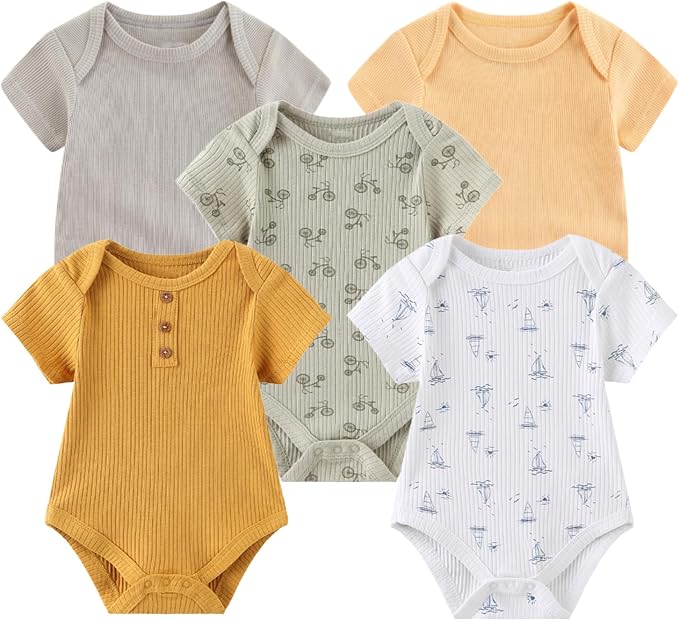 BIGBIGKISS Baby Bodysuit and Pant Set 10Pcs Baby Boy Girl Clothes Outfits | - Image 2