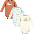 Hudson Baby Baby Girls' Cotton Long-sleeve Bodysuits 3-pack by HudsonBaby