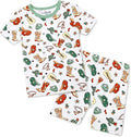 babee Reshinee Bamboo Viscose Toddler Boys Pajamas Set, Short Sleeve Kids by babeeReshinee