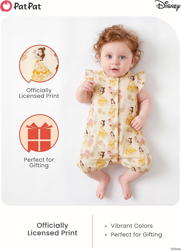 Disney Baby Girls Viscose Made from Bamboo 2 Packs Breathable Bodysuit - Image 2