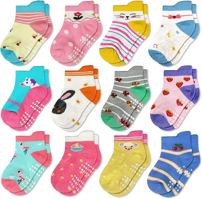 Tphon Non Slip Kids Toddler Socks by TPHON