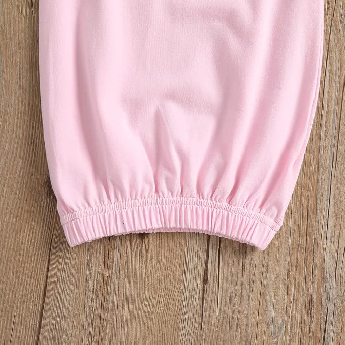 AMAWMW Newborn Baby Girl Little Sister Sleeper Gown Stripe Long Sleeve - Image 7