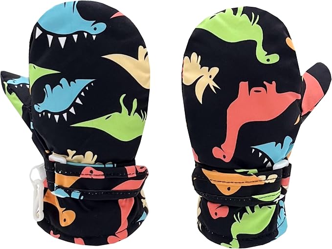 Toddler Gloves Kids Mittens Winter Warm Lined Fleece Gloves Waterproof Snow - Image 5