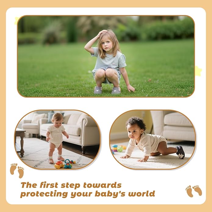 Mejale Baby Infant Toddler Shoes Slip-on Soft Sole Leather Moccasins Pre-Walkers - Image 5