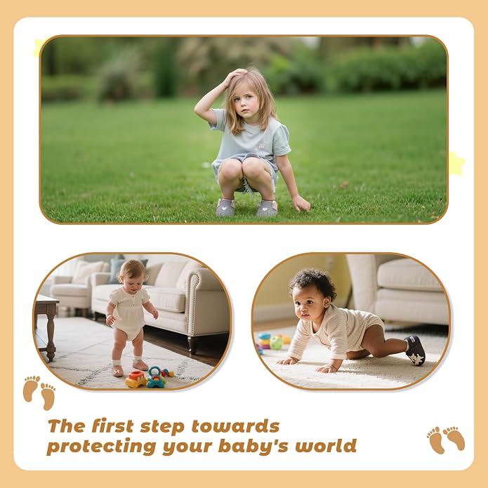 Mejale Baby Infant Toddler Shoes Slip-on Soft Sole Leather Moccasins Pre-Walkers - Image 5