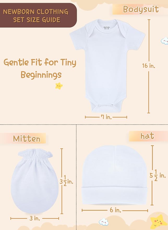 Baby Mittens No Scratch, Newborn Gloves 0-6M, Registry Essential - Image 2
