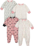 Onesies Brand Baby Girls 4-Pack Sleep 'N Play Footies Multi Pack by OnesiesBrand