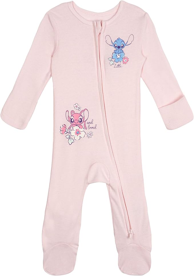Disney Baby Girls' 2-Pack Footed Sleep N' Play Newborn to Infant - Image 3