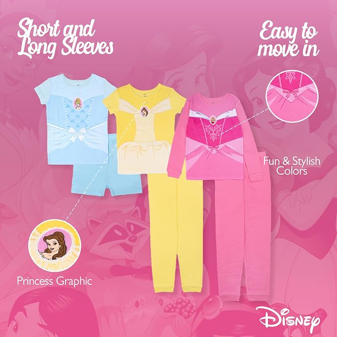 Disney Unisex Kids' 6-piece Snug-fit Cotton Matching Comfortable Pajama Set - Image 6