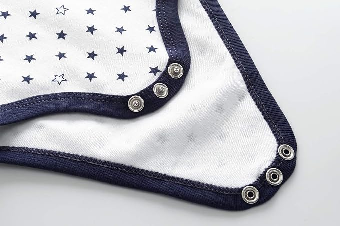 Kiddiezoom Baby Bodysuit Newborn Short Sleeve baby One-Piece Cotton 5-Pack baby - Image 4