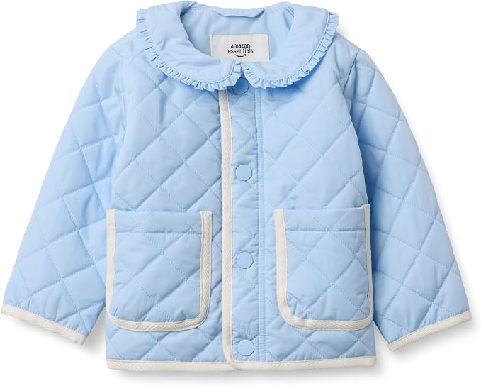 Amazon Essentials x Sofia Grainge Toddler and Baby Girls' Midweight Quilted by AmazonEssentials