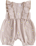 FOCUSNORM Newborn Baby Girl Summer Clothes Daisy Flying Sleeve Jumpsuit Romper by FOCUSNORM