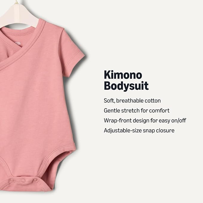 Amazon Essentials x Sofia Grainge Unisex Babies' Side Snap Short Sleeve Bodysuit - Image 2