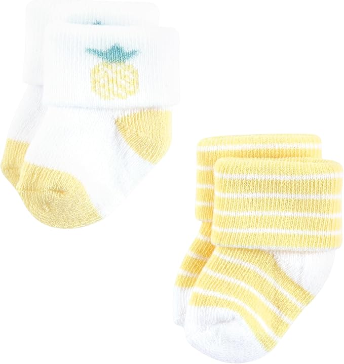 Hudson Baby Baby 8-pack Cotton Rich Newborn and Terry Socks - Image 4