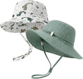 Play Tailor 2 Pack Newborn Baby Sun Hat Breathable Muslin Cotton Cap 0-24M | by PlayTailor