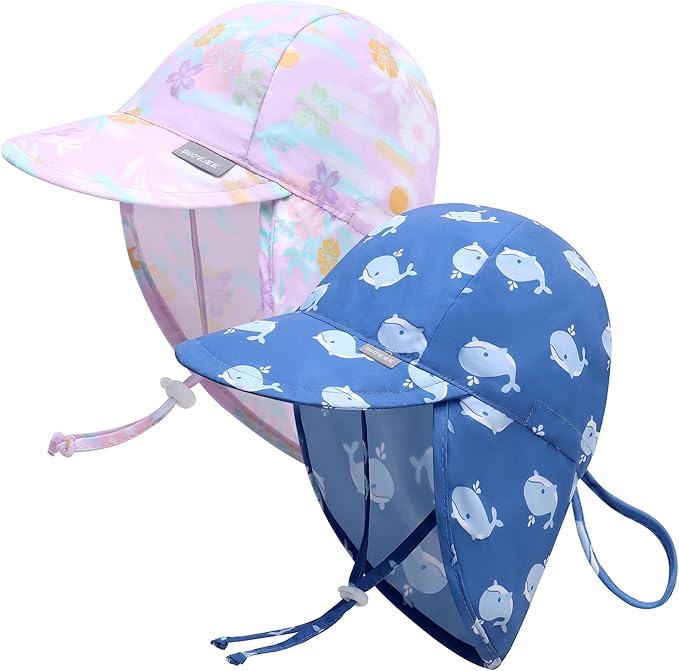 Duoyeree UPF 50+ Baby Sun Hat, Ear & Neck Protection by Duoyeree