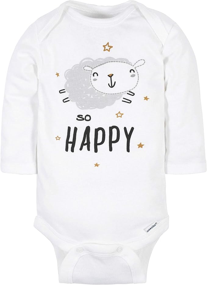 Gerber Baby 6 Pack Long-sleeve Onesies Bodysuit - Image 2