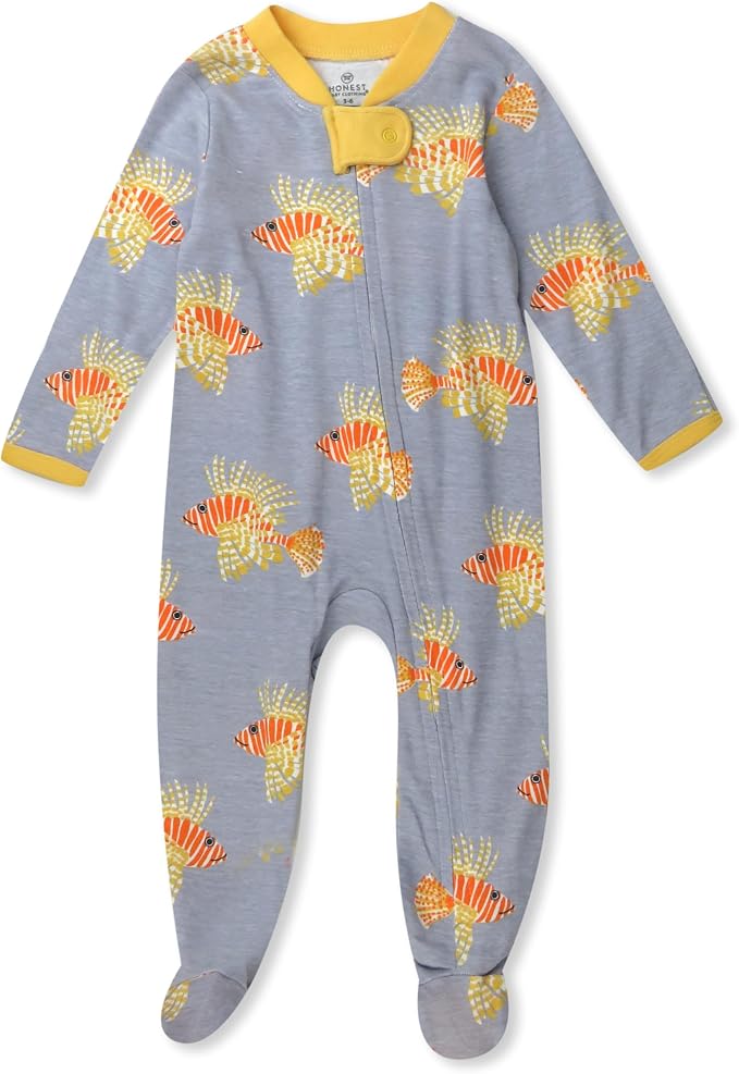 HonestBaby Baby Boys' Sleep & Play Footed One-piece Pajama Sleeper 100% Organic by HonestBaby