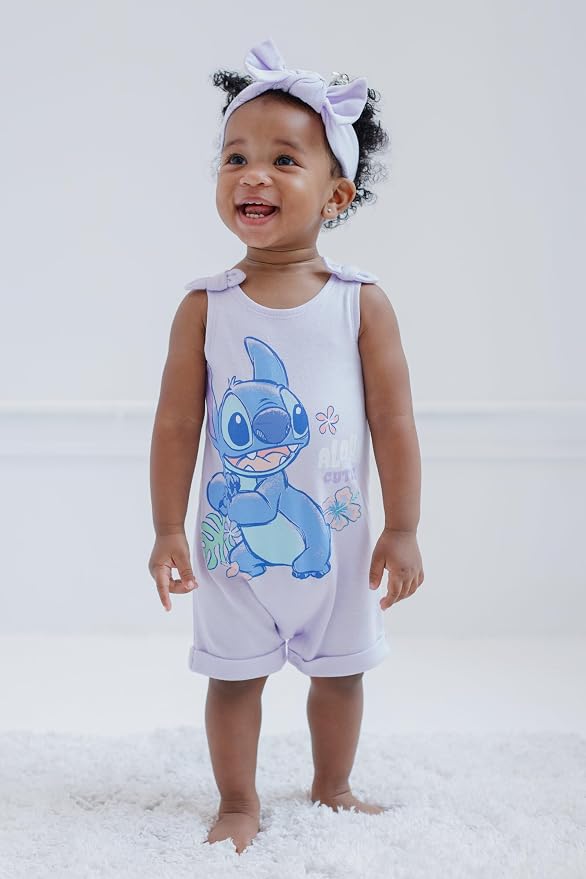 Disney Romper and Headband Outfit Set Newborn to Little Kid Sizes - Image 2