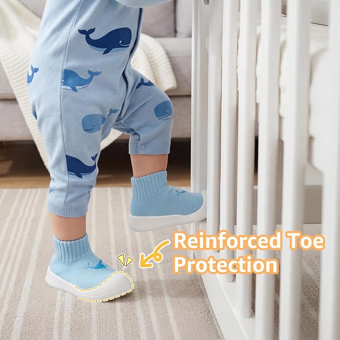 STQ Baby/Toddler Sock Walking Shoes Infant Slippers - Image 7