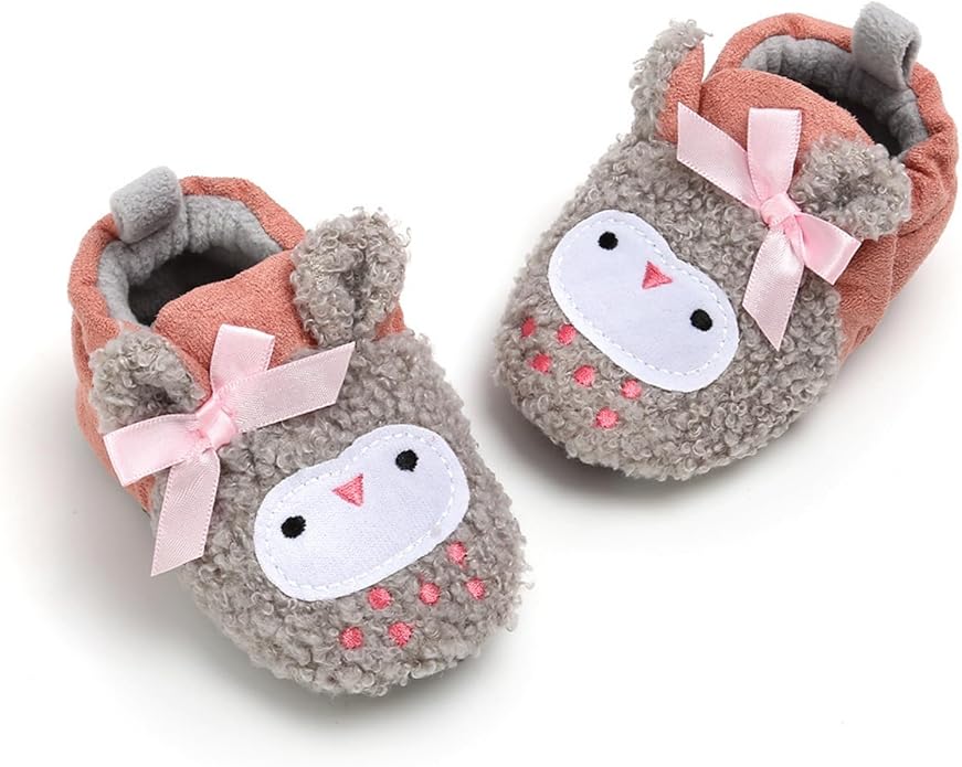 Baby Boys Girls Cotton Booties Non Skid Soft Sock Boots Infant Slippers Newborn - Image 5