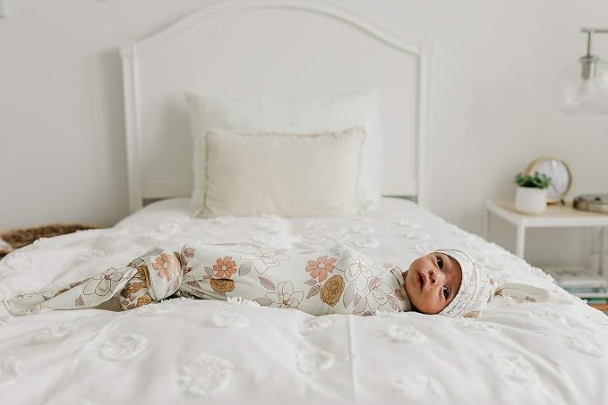 Copper Pearl Swaddle Blankets for Newborns | Soft Stretchy Receiving Blankets - Image 6