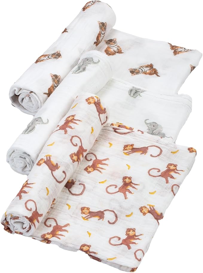 LollyBanks Baby Swaddle Blankets, 100% Organic Cotton Muslin Baby Blanket | 3 by LollyBanks