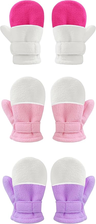 YMYDYFC 3Pack Baby Toddler Mittens Boy&Girl Winter Gloves Kids Warm Mittens by YMYDYFC