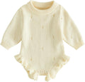 Mubineo Baby Girl Fall Winter Clothes Basic Plain Cute Sweater Romper Outfit by Mubineo