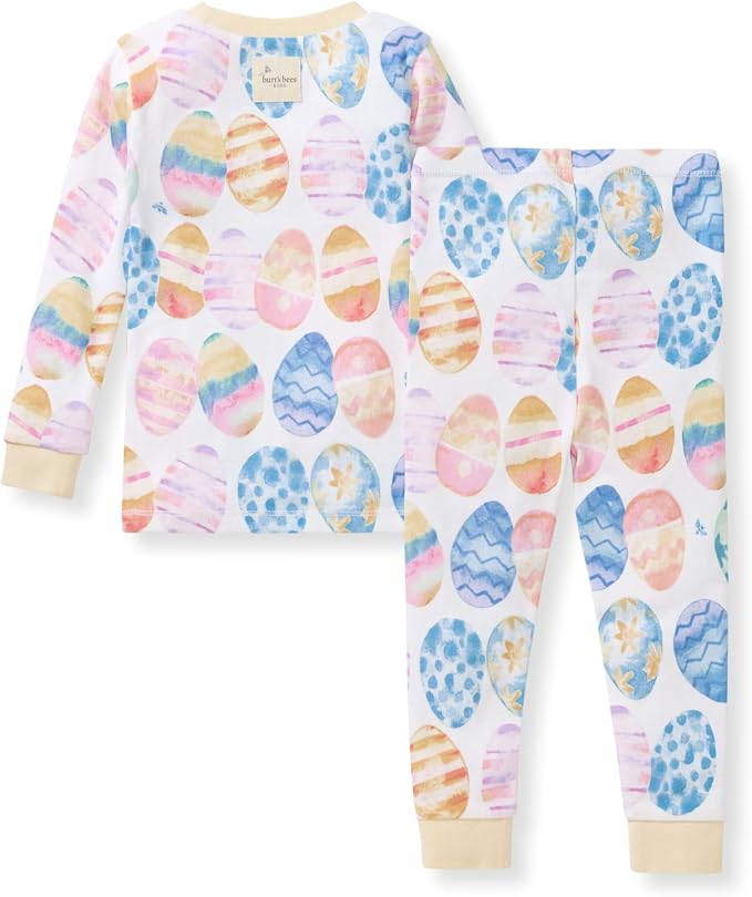 Burt's Bees Baby Girls Organic Cotton Pajamas, Toddler PJ Set, 2-PC | Soft - Image 2