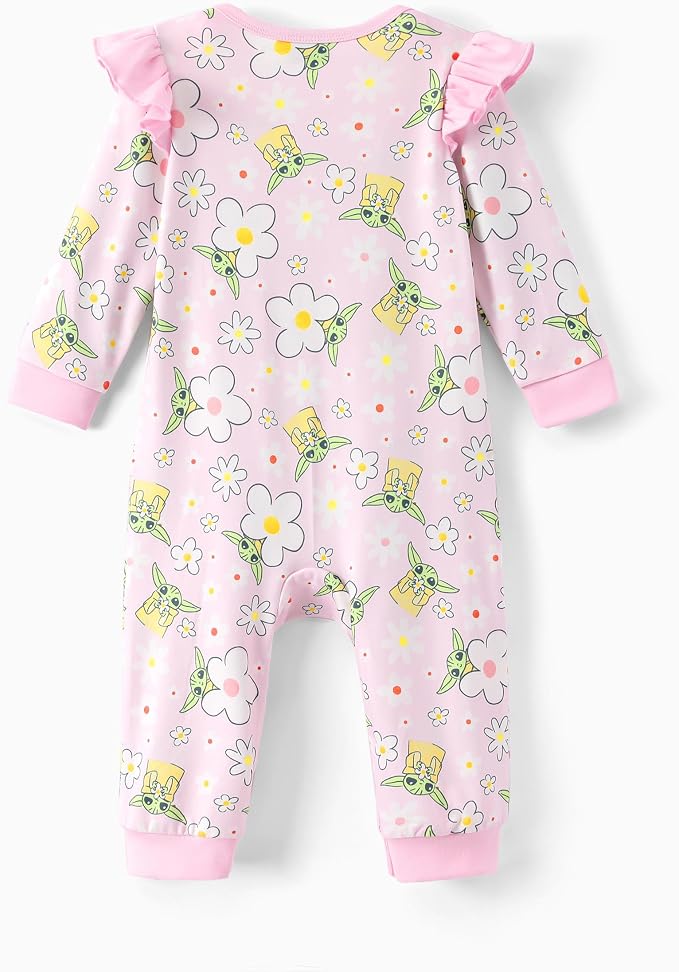 Disney Stitch Princess Minnie Winnie Marvel Baby Girls Ruffle Long Sleeve - Image 2