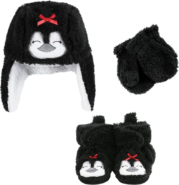 Hudson Baby Baby Hudson Baby Unisex Baby Trapper Hat, Mitten and Bootie Set by HudsonBaby