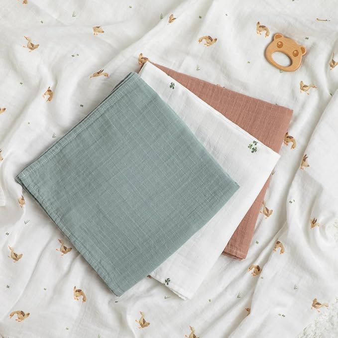 POMISO Muslin Swaddle Blankets for Boys & Girls, Newborn Receiving Blankets - Image 8