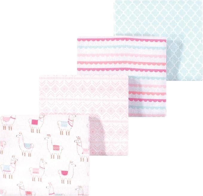 Luvable Friends Little Treasure Flannel Receiving Blankets 4pk by Luvable+Friends