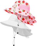 Toddler Baby Sun Hat Kids Summer Beach Essentials Adjustable Beach Hats by HONGTEYA