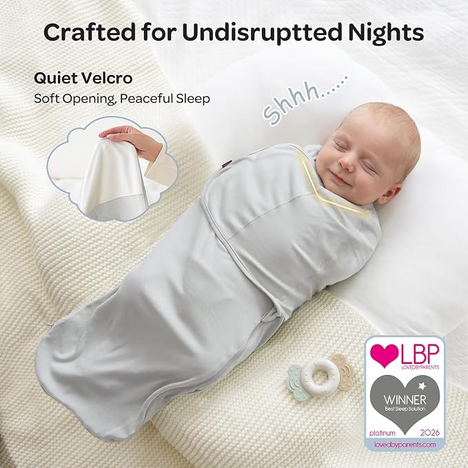 Momcozy Swaddles for Newborns, Quiet Fastener Swaddle for Infant 0-3 Months | - Image 3