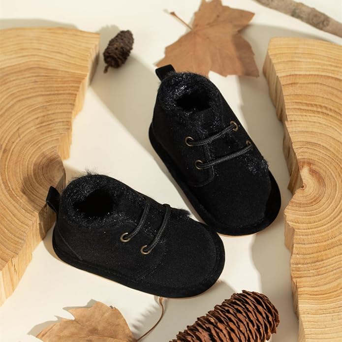 Meckior Baby Booties Newborn Infant Unisex Baby Girls Boys Velvet Rubber - Image 2