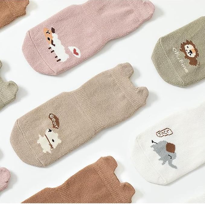 Exegawe Toddler Non Slip Socks, Cute Baby Socks - Image 3