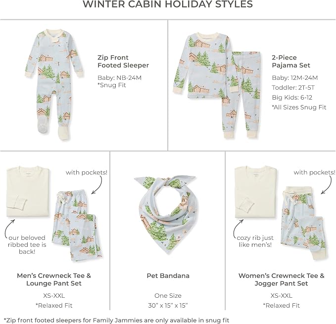 Burt's Bees Baby Matching Family Jammies, Organic Cotton, Holiday Pajamas - Image 2