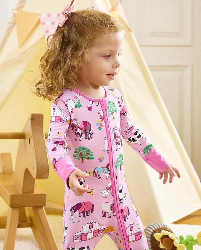 babee Reshinee Viscose derived from bamboo Baby Pajamas Convertible Footie - Image 6