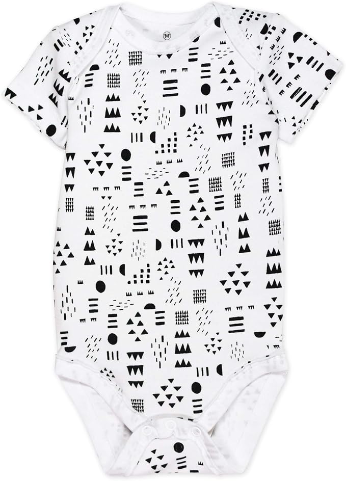 HonestBaby 5-pack Short Sleeve Bodysuits One-piece 100% Organic Cotton - Image 2