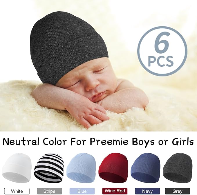 Newcotte 6 Preemie Hats - Image 2